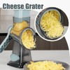 KEOUKE Rotary Cheese Grater Hand Crank Transparent - Shredder Slicer