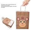 25Pcs Kraft Paper Gift Bag Animal Pattern Multipurpose Kraft Bag