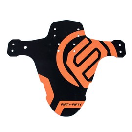 FIFTY-FIFTY MTB Mudguard, Bicycle Mudguard, Mountain Bike Rear and Front Mud Scraper Splash Guard Fit 26 27.5 29 Inch Fat Bike (Orange, 1 Piece)