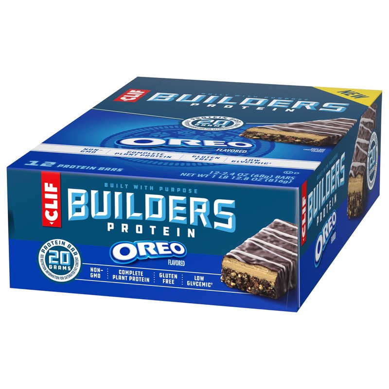 CLIF BUILDERS Protein Bars - OREO-Flavored - 20g Plant Based