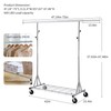 Weehom Clothes Rack Heavy Duty Clothing Rack, Rolling Clothes Racks
