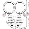 JETTOP Bestie Gifts for Women Keyring Work Bestie Gift Birthday