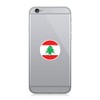 Round Lebanese Flag - Cell Phone Sticker - Decal -