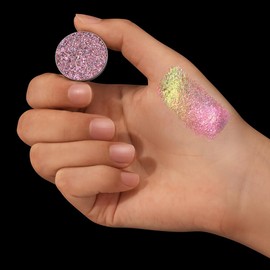 FOCALLURE Eyes On Me Pressed Powder Eyeshadow Single Refill, Magnetic Single Shimmer Eyeshadow Platte Refill Pan, 1.5g, PK01 Bright Lights