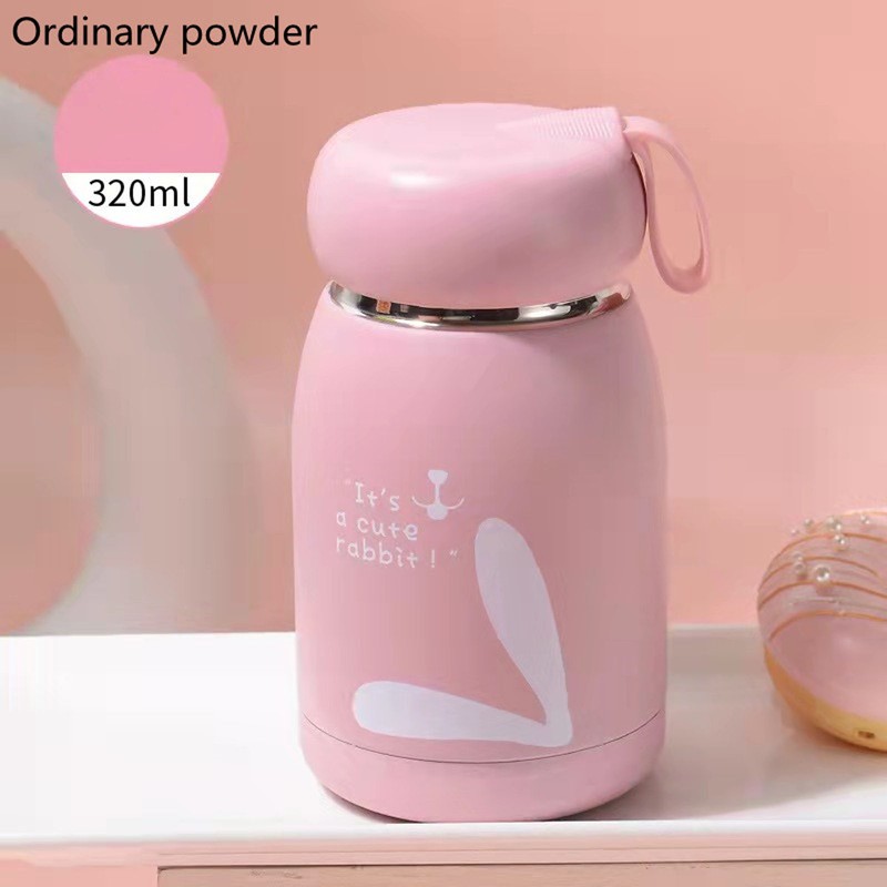 Children's Insulation Cup 12oz Double Wall Portable Rabbit Pattern Insulated