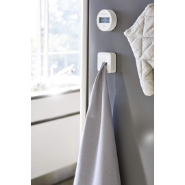 Yamazaki 4248 Magnetic Kitchen Towel Holder, White, Approx. W 2.2 x D 0.9 x H 2.2 inches (5.5 x 2.3 x 5.5 cm), Tower Towel Rack,