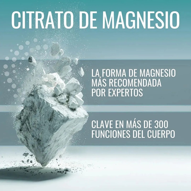 Citrato Magnesio 180 capsulas Vitamina C y D3 - Complejo