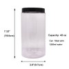 zmybcpack 6 Pack 40 oz Plastic Jars With Lids, Extra