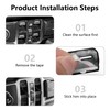 Black Window Switch Button Cover Compatible with Jeep Wrangler JL