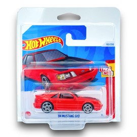 Hot Wheels '84 Mustang SVO (Red & Black) 2/10 Then and Now - 2024-192/250 (Short Card) - includes a KLAS Car Keeper Protector Case - HTC66