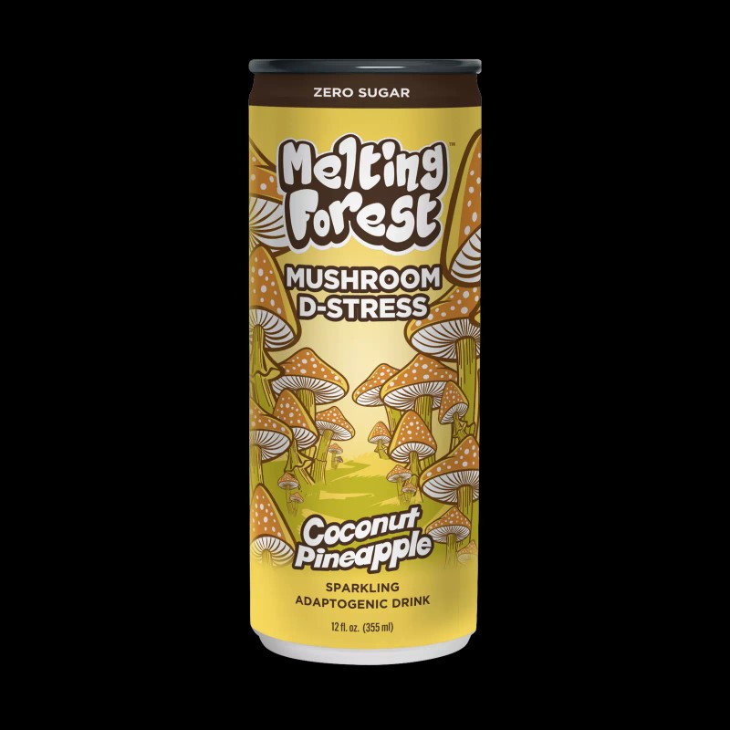 Melting Forest Sparkling Mushroom Energy Drink, 12 fl oz (Pack