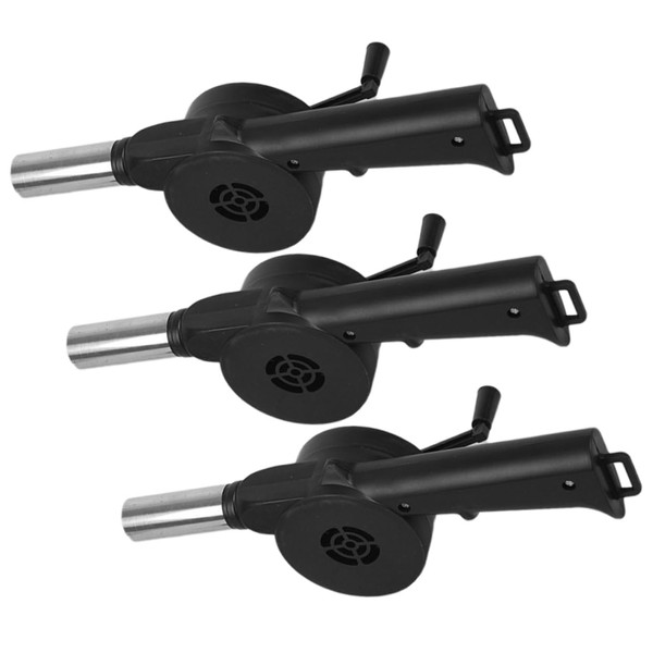 Generic 3Pcs Air Blower Manual Barbecue Fan for Outdoor Cooking