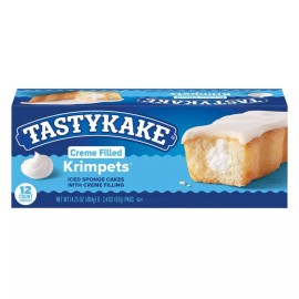 Tastykake 🟢 New Tastykake Frosted Creme Filling Vanilla Krimpets Sponge 12-Count 14oz