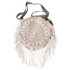 GURU SHOP Boho Shoulder Bag, Hippie Bag with Fringes, Model