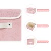 ANMINY Fabric Storage Bin with Lid Rose Print Storage Box