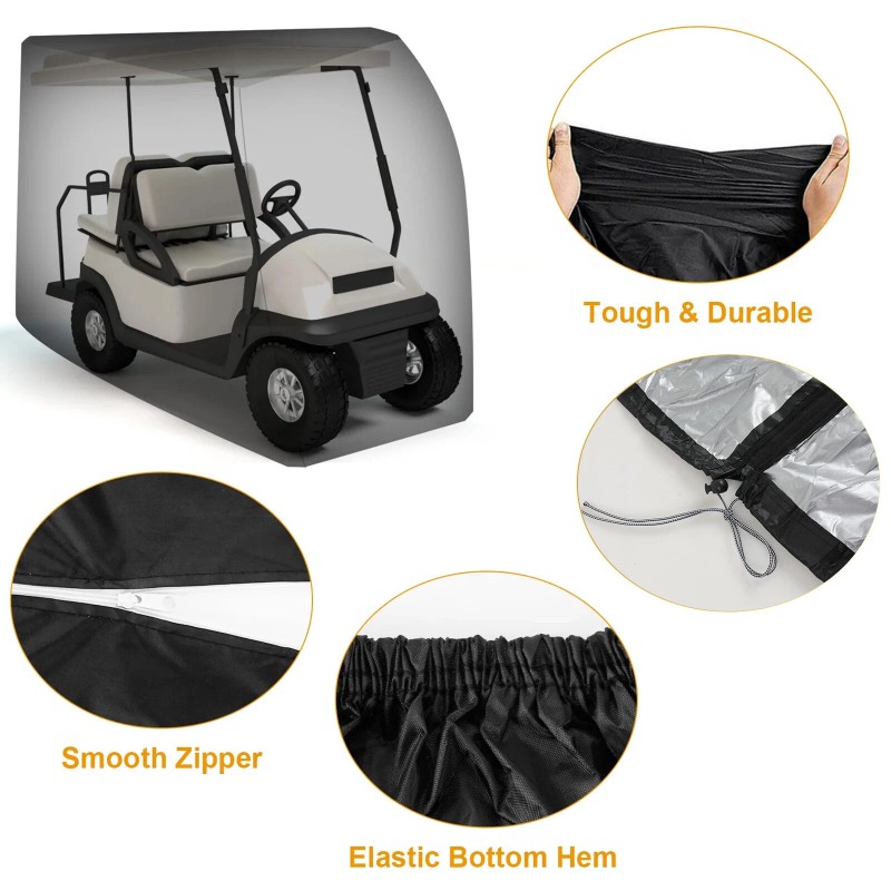 The Perfect Part 4 Passenger Golf Cart Cover Waterproof Enclosure
