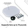 Ciata Ceiling Fan Mounting Bracket, Saf-T-Brace with Locking Teeth, 3