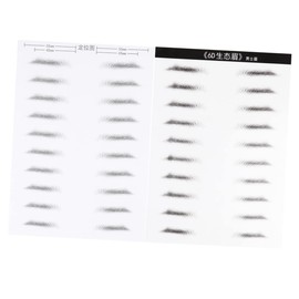 NOLITOY 2 Sheets/20 Pairs Brow Sticker Hair-like Simulated Waterproof Eyebrows Tint Tattoo for Men Women