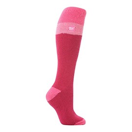 Womens Heat Holders 2.34 Tog Graham Bell Ski Socks, Dark Pink/Light Pink