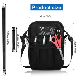Marjoramy Waist Bag, Nurse Belt Bag, Utility Waist Tool Organiser, Waist Bag with Adjustable Belt for Scissors, Gauze, Pen and Paper, Gloves and Cloths