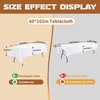 10 Pack Rectangle Tablecloth for 6ft/8ft Rectangle Tables,Polyester Tablecloth Washable