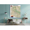Arizona State Physical Map - 16.5 x 19.5 Inches -
