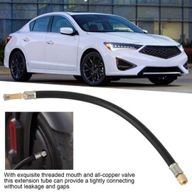 Tyre Valve Extension, Fydun 30 cm Universal Flexible Rubber Wheel Air Nozzles Extension Hose Tyre Valve Adapter for Car Motorcycle Truck Motorhome