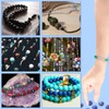 45 abalorio de ágata de rayas rojas naturales de 8