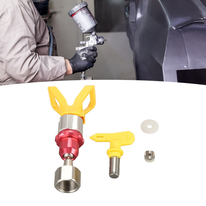 Spray Tip Guard Nozzle Base Swivel Aluminium Alloy Spray Guide