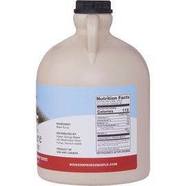 Hidden Springs Maple Dark Half Gallon 100% Pure Maple Syrup USA/CAN, BPA-free Jug