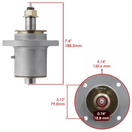 Caltric Deck Spindle for Simplicity 1694770 2690445 Citation Conquest Broadmoor 48" 52"