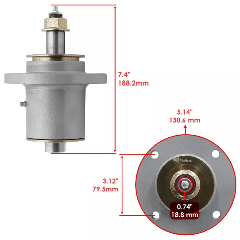 Caltric Deck Spindle for Simplicity 1694770 2690445 Citation Conquest Broadmoor