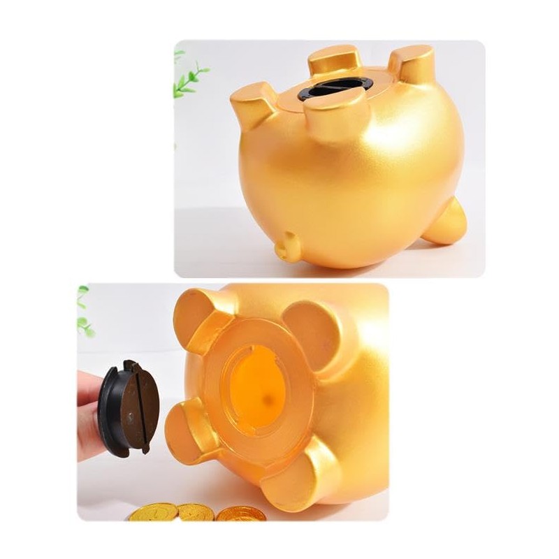 speed mao Cute Pig Coin Bank PVC (Large, Gold)