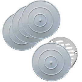 MAYTON Tapa Coladera Blanca (4X Pack) - Protege tu casa de Malos olores! (Tapacoladera)