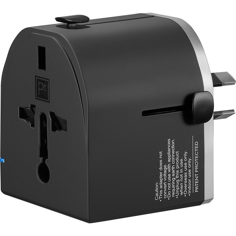 INSIGNIA Platinum - All-in-One Travel Adapter with 2 USB Ports