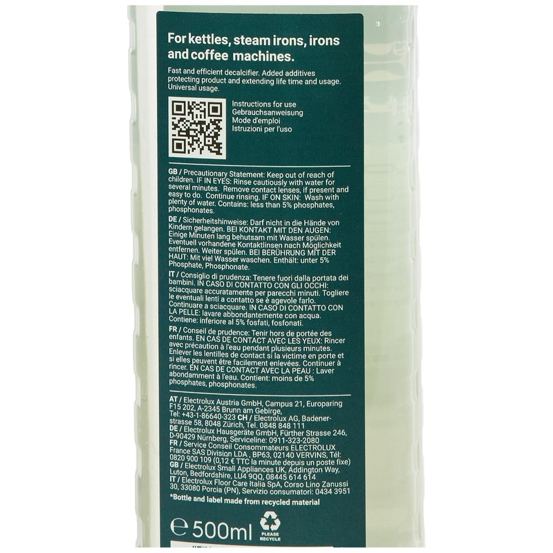 AEG Electrolux MBUD1 Premium Universal Descaler (for Coffee Machines, Kettles,