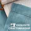 Turquoize Natural Linen Blended Sheer Curtains Curtains for Bedroom 96