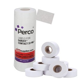 2216 White Pricing Labels for Garvey 22-66/22-77/22-88 Two Line Pricing Gun 9 Rolls - 9,000 Pricemarking Labels