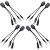 CTXSumTec 4-Pair Passive PoE Injector and Splitter Kit with 5.5x2.1