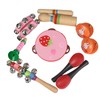 10Pcs Kids Children Educational Musical Percussion Instruments Set Toy Tambourine
