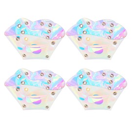 Lrtzizy 4Pcs Skate Toe Guards Vegan Faux PVC Roller Skate Toe Caps Shoe Shield Toe Protector Roller Skates Sport Accessories
