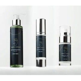 Rutina Limpieza Facial Hombre Skincare 3 Pack Perfil Griego                                                                                           