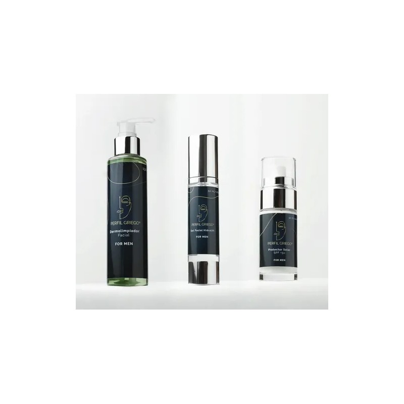 Rutina Limpieza Facial Hombre Skincare 3 Pack Perfil Griego
