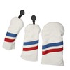3PCS Golf Club Head Cover for Driver Fairway Woods Headcovers