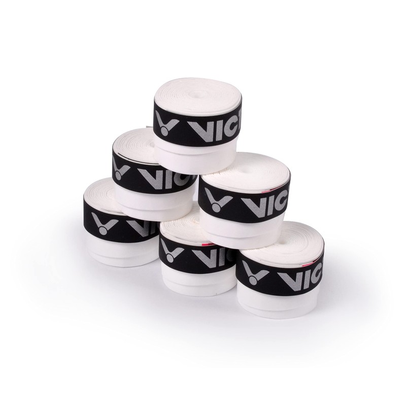 VICTOR Over Grip Tour Grip Tape, White, Pack of 3