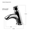 Sanixa MC2014 Washbasin Tap Time-Controlled Self-Closing Cold Water Mixer Tap