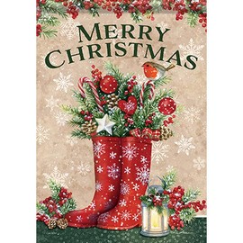 Carson Holiday Boots Garden Flag 12.5 x 18 inch 50817