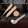 mosegor 9 PCS Half-Round Cutter Punch with 3 PCS Wood