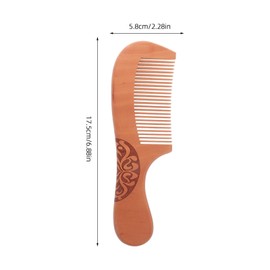 OATIPHO Wooden Wide Tooth Comb for Women and Long Handle Design for Effortless Static Hair Care Comb for Long Hair and Scalp Massage Portable and Comfortable Use
