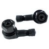 Felgenfactory 2x Motorcycle Aluminium Angle Valve Black 11.3 mm Valves